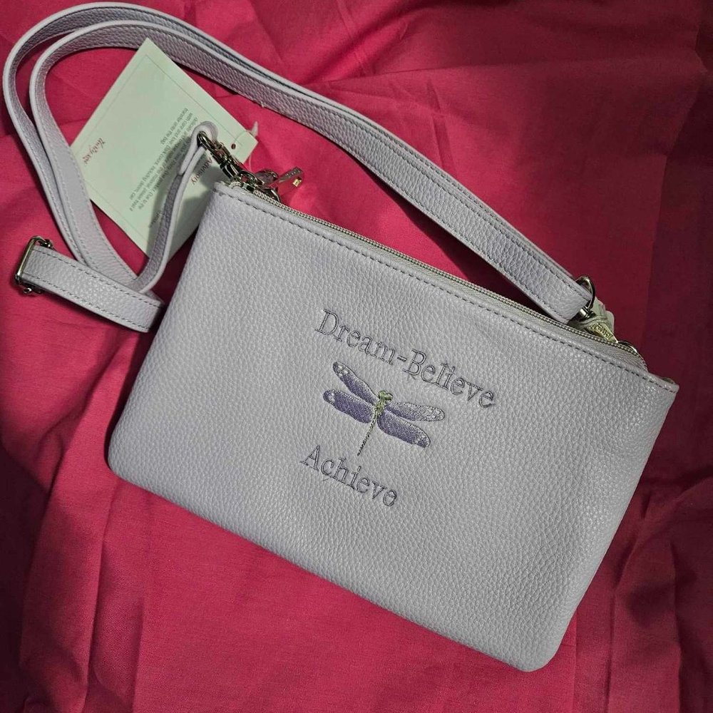 Street Style Purse-Lavender with Dragonfly